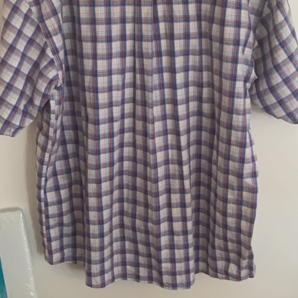 Wrangler Blue and White Plaid Casual Shirt George straight - Picture 5 of 5